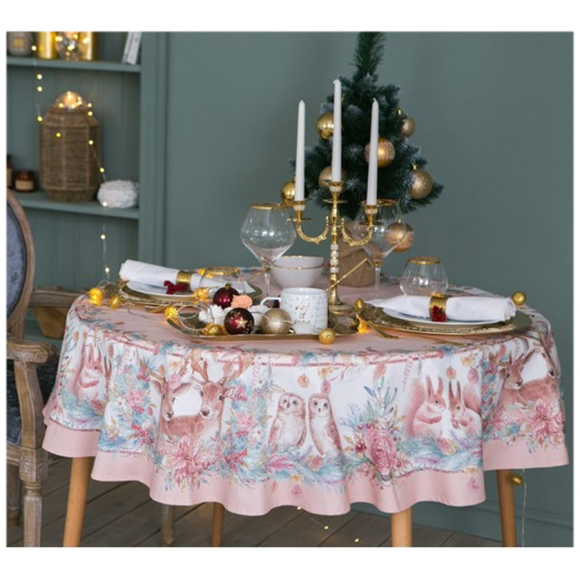 Скатерть Этель Pink magic (4496672) 150x150 см