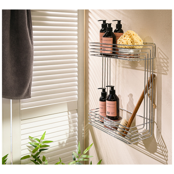 Полка настенная прямая ЧМЗ Фрейм (504-002-01) 300x144x400 мм