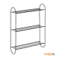 Полка прямоугольная Moroshka Minima 930-003-01 Полка прямоугольная Moroshka Minima 930-003-01