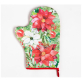 Набор кухонный Этель Christmas red flowers (варежка-прихватка 20х28 см, прихватка 19х19 см) 6535957