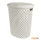 Корзина для белья Plast Team Rattan 42 л молочный туман