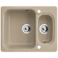 Кухонная мойка врезная на столешницу Belux KM 6150-01 бежевый