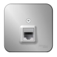 Розетка телефонная Schneider Electric Blanca BLNIA011003 RJ11 алюминий