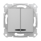 Выключатель Schneider Electric Sedna SDN0300360 (2 клавиши/алюминий)