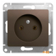Розетка Schneider Electric Glossa (GSL000841) (шоколад)