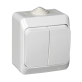 Выключатель Schneider Electric Этюд BA10-042B 2 клавиши (белый) Выключатель Schneider Electric Этюд BA10-042B 2 клавиши (белый)